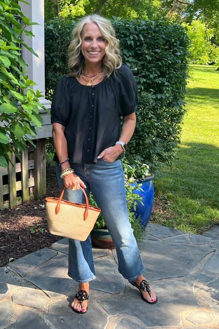 Could not love this look from Madewell more. Jeans and top are TTS 
I’m wearing 28P in jeans 
Darling little bag to hold your most needed things  has a crossbody strap tucked inside 

#LTKStyleTip #LTKFindsUnder100 #LTKOver40