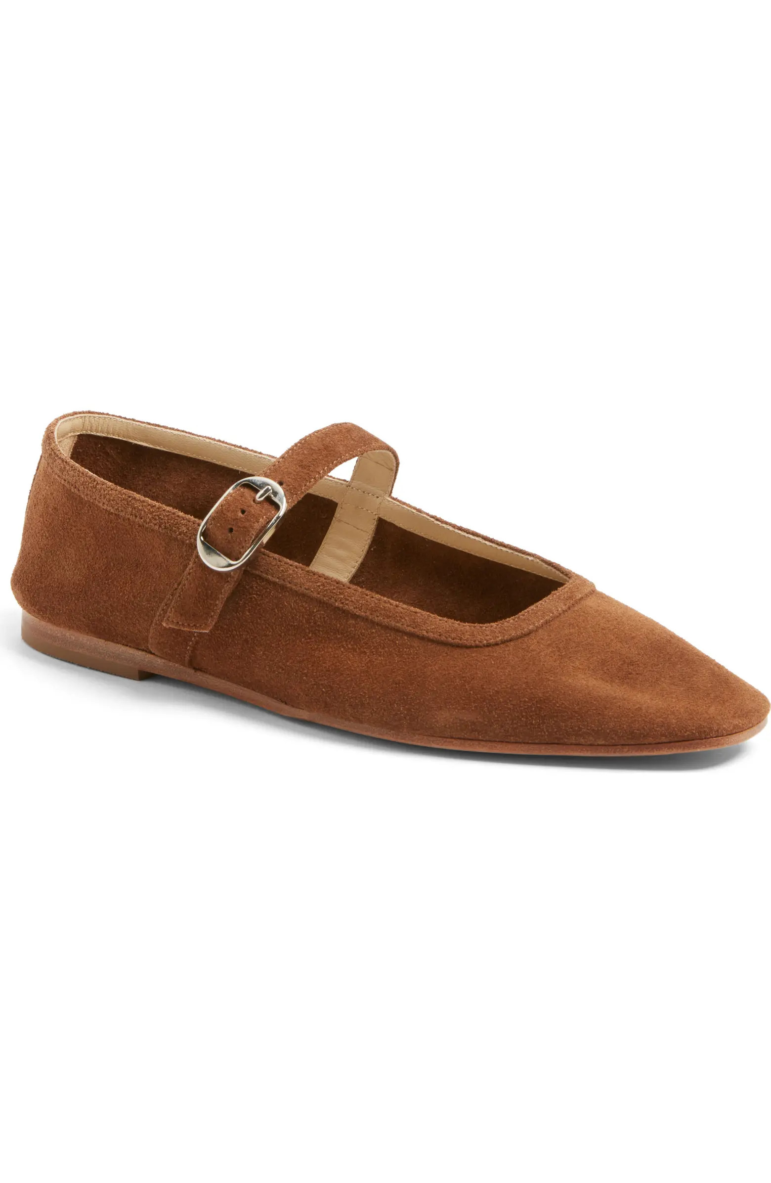 Suede Mary Jane Flat (Women) | Nordstrom
