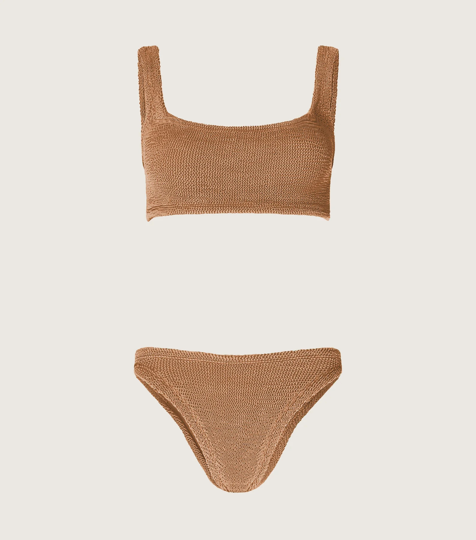 Xandra Bikini - Metallic Cocoa | HUNZA G
