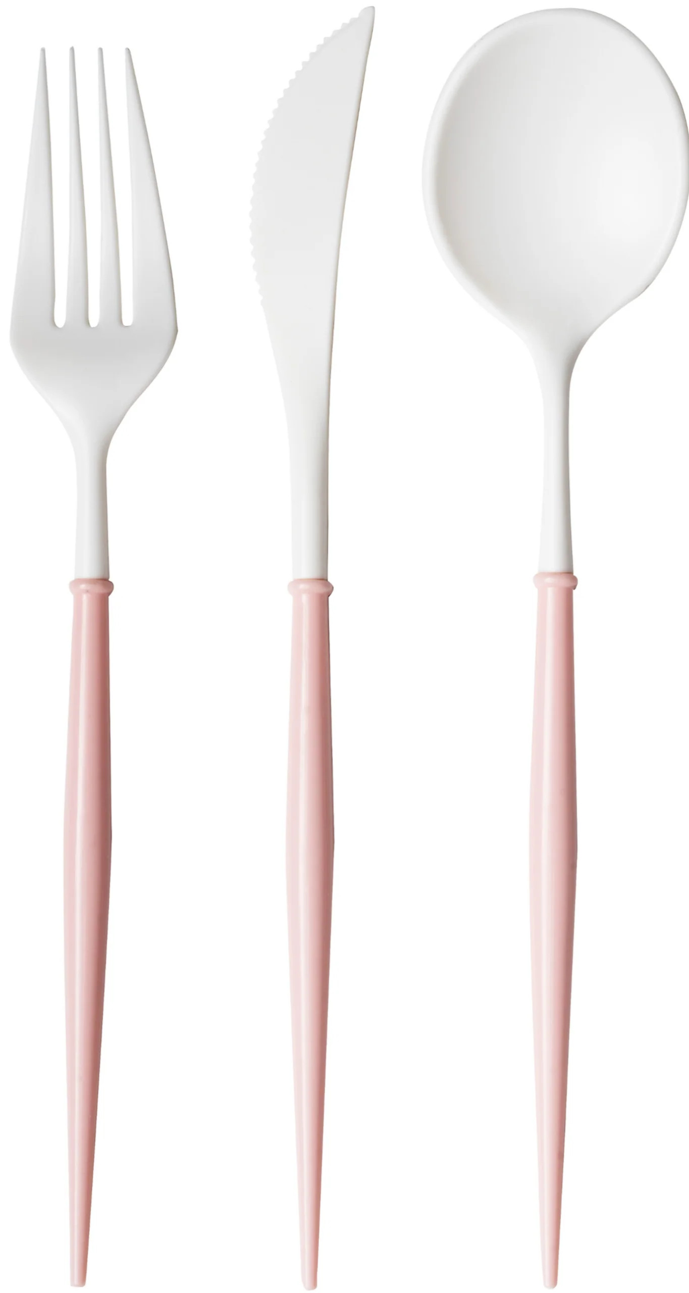 Blush Bella Assorted Plastic Cutlery/24pc, Service for 8 | Sophistiplate
