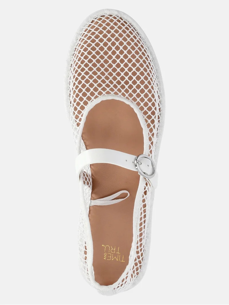 Time and Tru Women's Mesh Mary Jane Flats | Walmart (US)