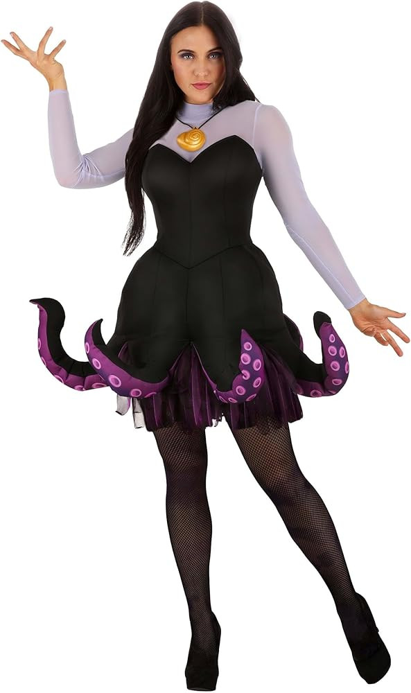 Women's Premium Ursula Costume, Disney The Little Mermaid Ursula Dress with Plush Tentacles and S... | Amazon (US)