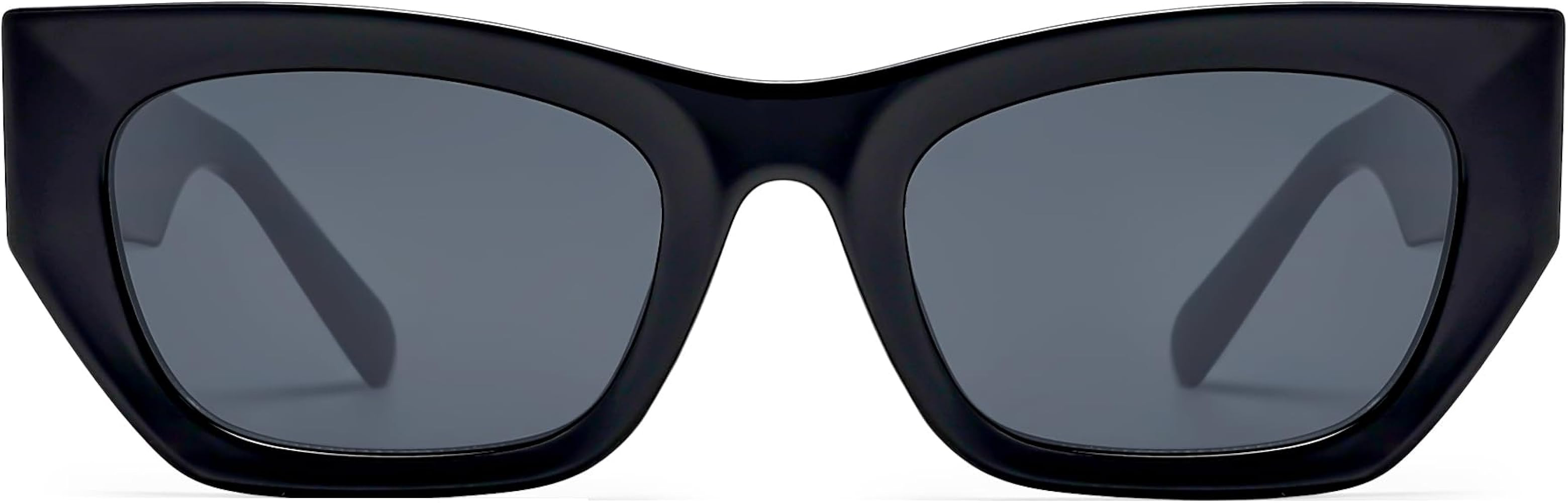 SOJOS Trendy Rectangle Cateye Sunglasses Womens Mens UV400 Fashion Chic Chunky Shades SJ2296 | Amazon (US)