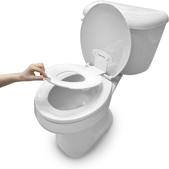 Ingenuity: ity by Ingenuity Flip & Sit Potty Seat (White) \u2013 Easy to Set Up & Remove Potty Tr... | Amazon (US)