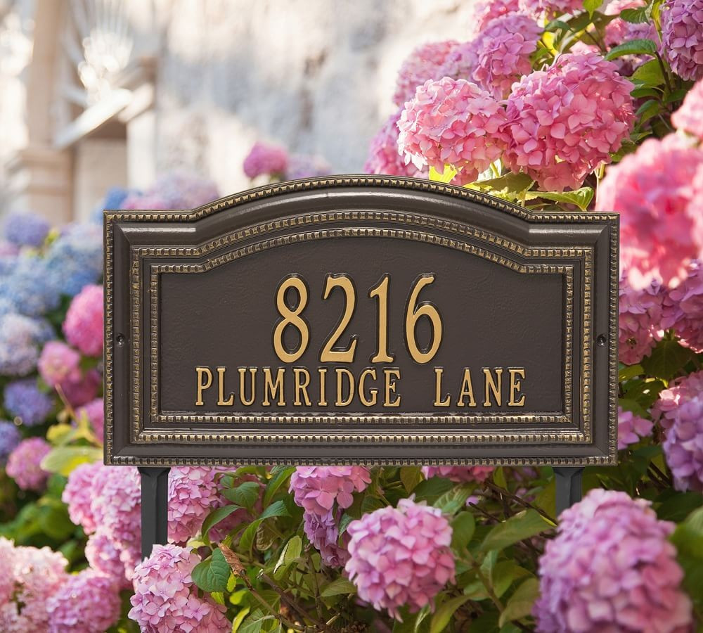 Arbor Grande Address Lawn Plaques | Pottery Barn (US)