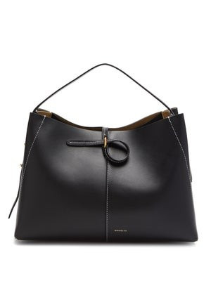 Ava medium topstitched-leather tote bag | Matches (US)