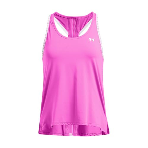 Under Armour Women's Knockout Tank Top, (572) Vivid Magenta / / White, Medium | Amazon (US)