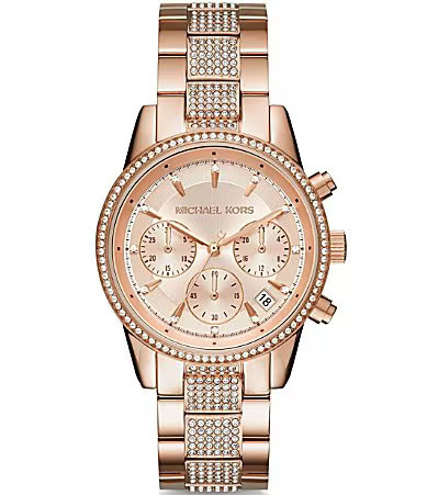 Michael Kors Bryant Chronograph Date Bracelet Watch - Rose Gold | Dillard's