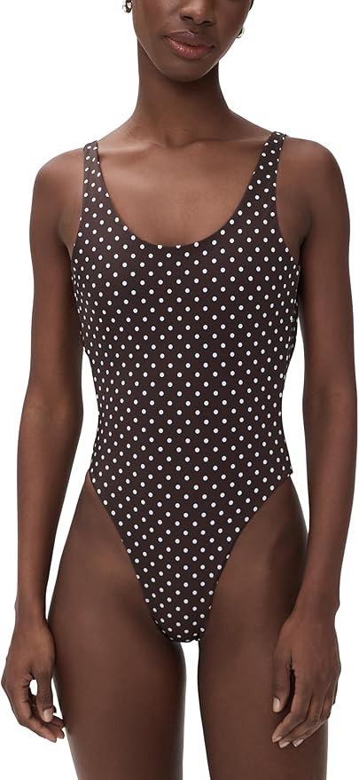 Lioness Women's Kenny One Piece Swim Suit, Chocolate Blue Polka, XS at Amazon Women’s Clothing ... | Amazon (US)