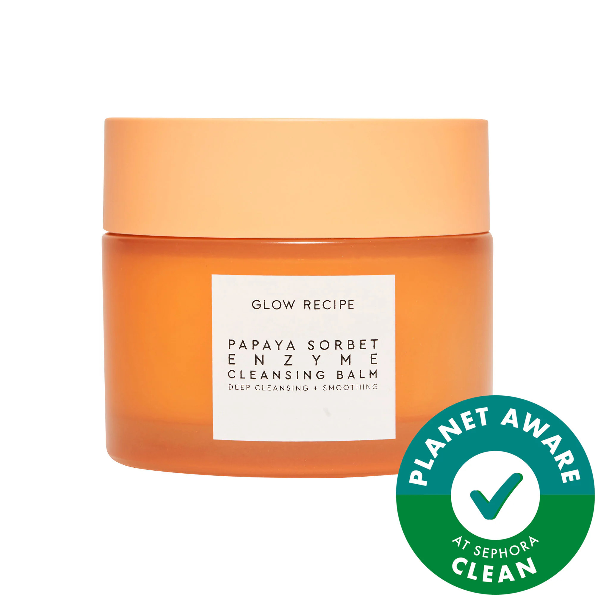 Glow Recipe Papaya Sorbet Smoothing Enzyme Cleansing Balm & Makeup Remover 3.4 oz/ 100 mL | Sephora (US)