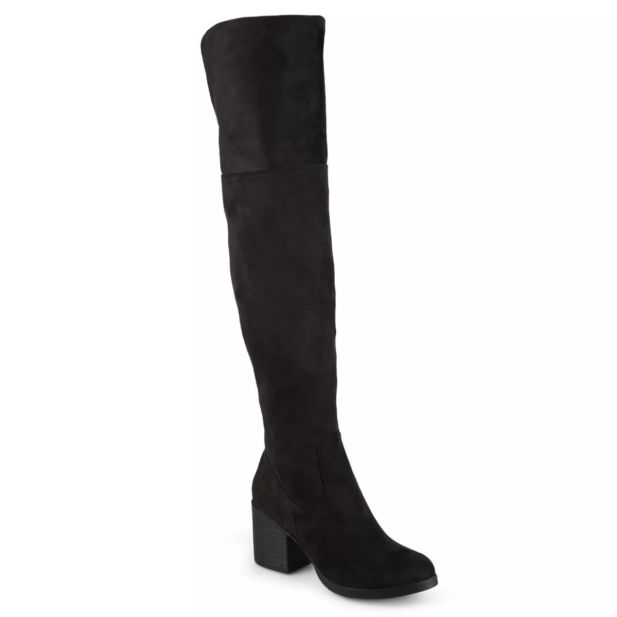 Journee Collection Womens Sana Stacked Heel Over The Knee Boots | Target