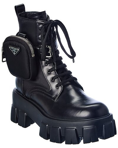 Monolith Nylon & Leather Boot | Gilt & Gilt City
