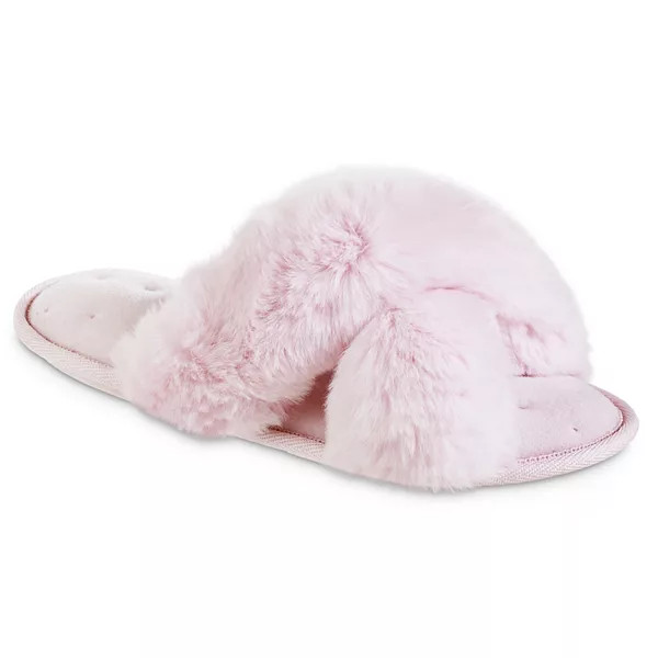 Women's LC Lauren Conrad Faux Fur Slide Slippers | Kohl's