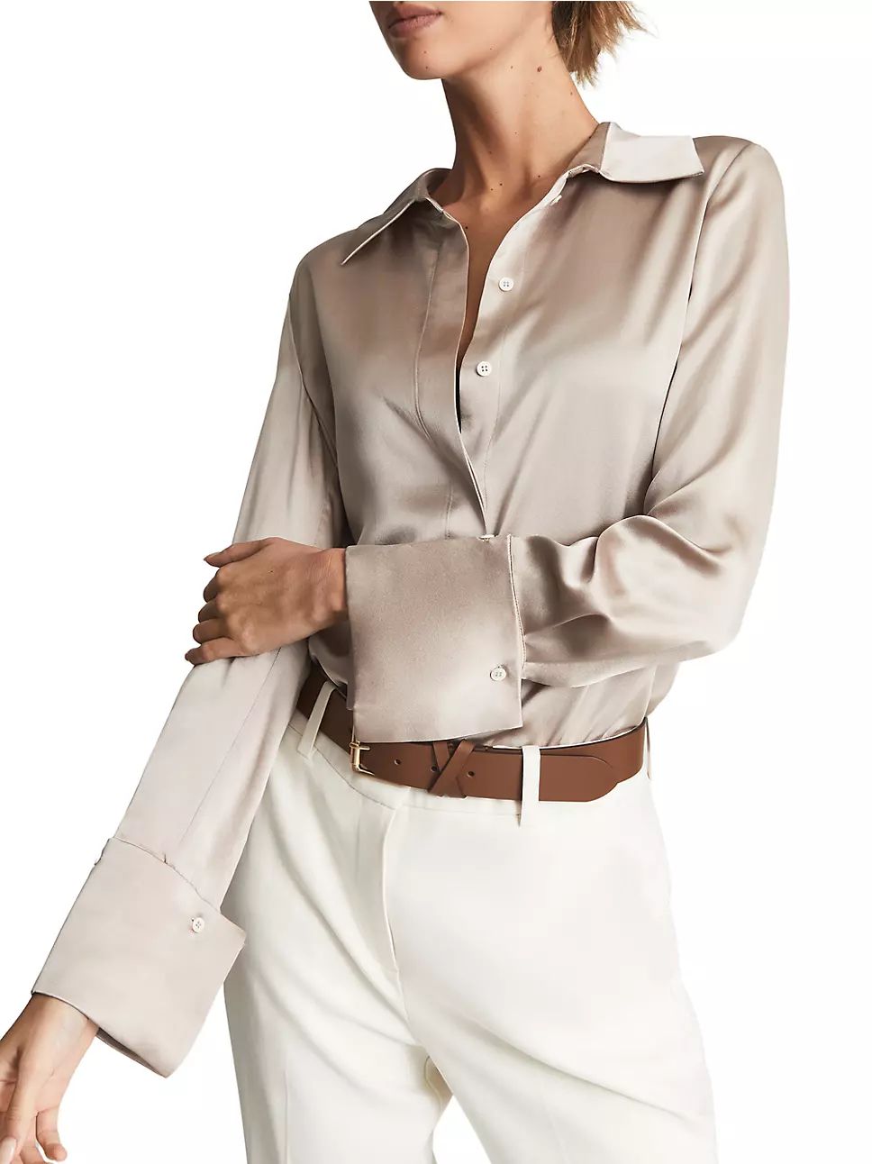 Hailey Silk Buttoned Shirt | Saks Fifth Avenue