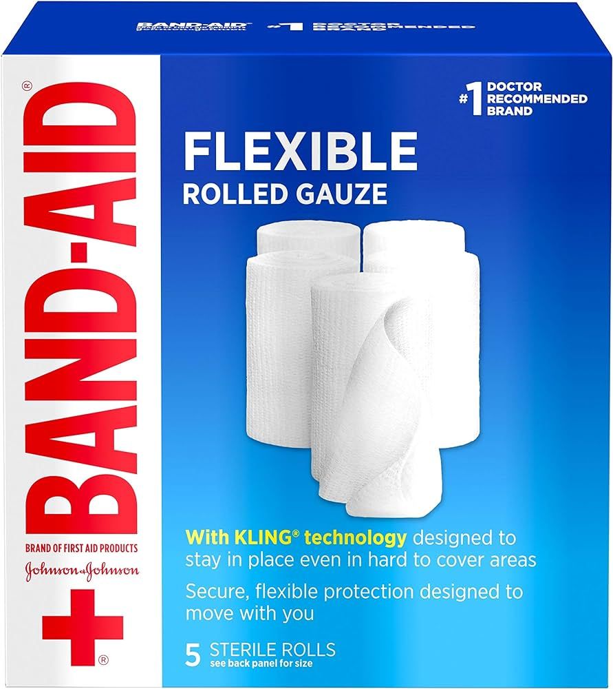 Band-Aid Brand of First Aid Products Flexible Rolled Gauze Dressing for Minor Wound Care, Soft Pa... | Amazon (US)