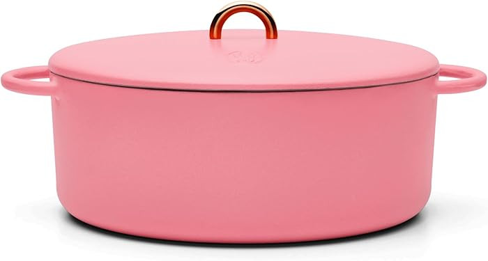 Great Jones Dutchess Cast Iron Dutch Oven Pot With Lid (Taffy) - Large 6.75 Quart Size, Dual Hand... | Amazon (US)