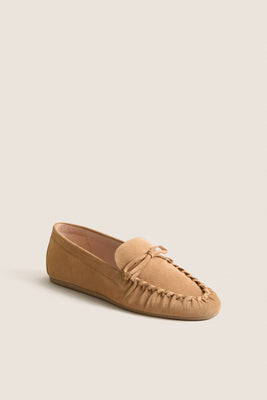 Golden Hour Sport Suede Britt Bow Loafers | Tuckernuck (US)