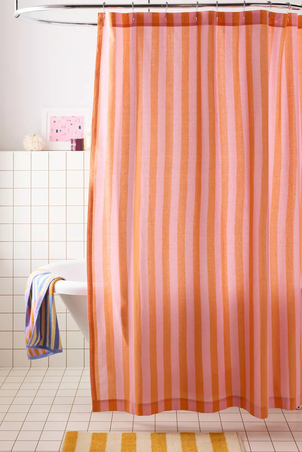 Awning Stripe Patterned Shower Curtain | Urban Outfitters (US and RoW)