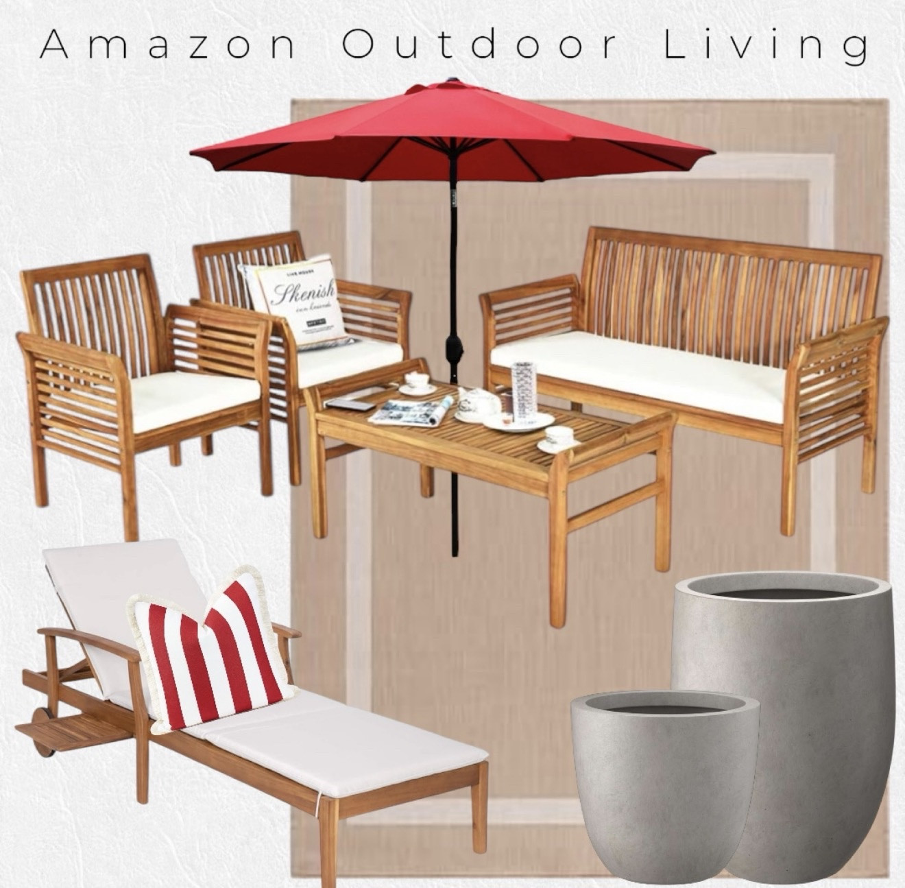 Amazon outdoor living | affordable outdoor furniture | washable outdoor rug 




Amazon Patio furniture, patio set, outdoor table umbrella, outdoor planter, Chaise Lounge Chair Recliner, Outdoor Furniture for Patio,#LTKFamily

#LTKSeasonal #LTKHome #LTKSaleAlert