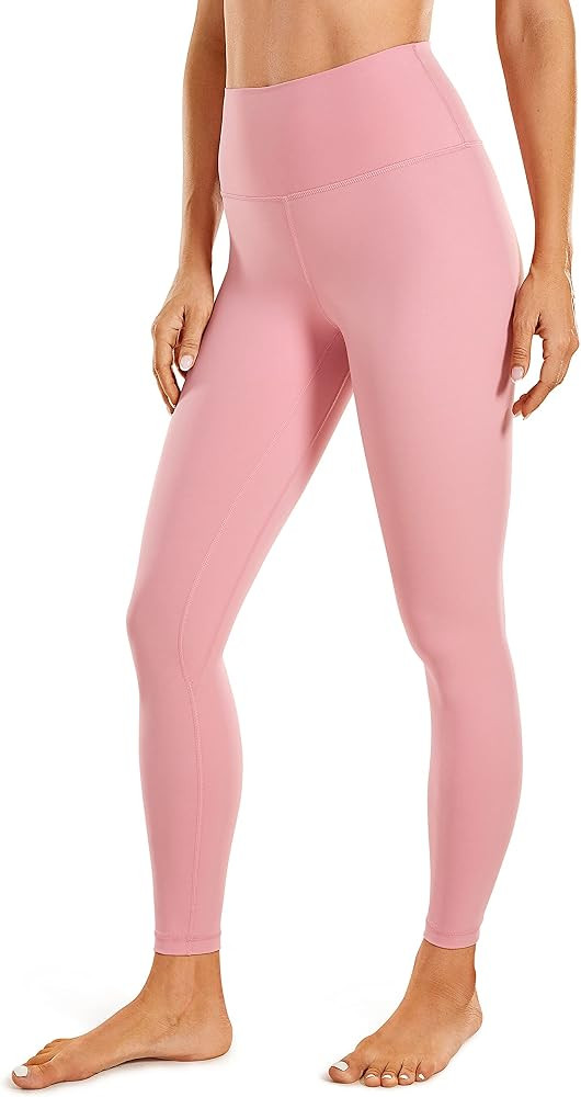 CRZ YOGA Women's Naked Feeling Yoga Pants 25 Inches - 7/8 High Waisted Workout Leggings | Amazon (US)