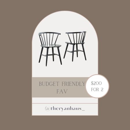 Budget friendly dining chairs! 

Dining chair, black dining chair, budget friendly 

#LTKunder100 #LTKhome