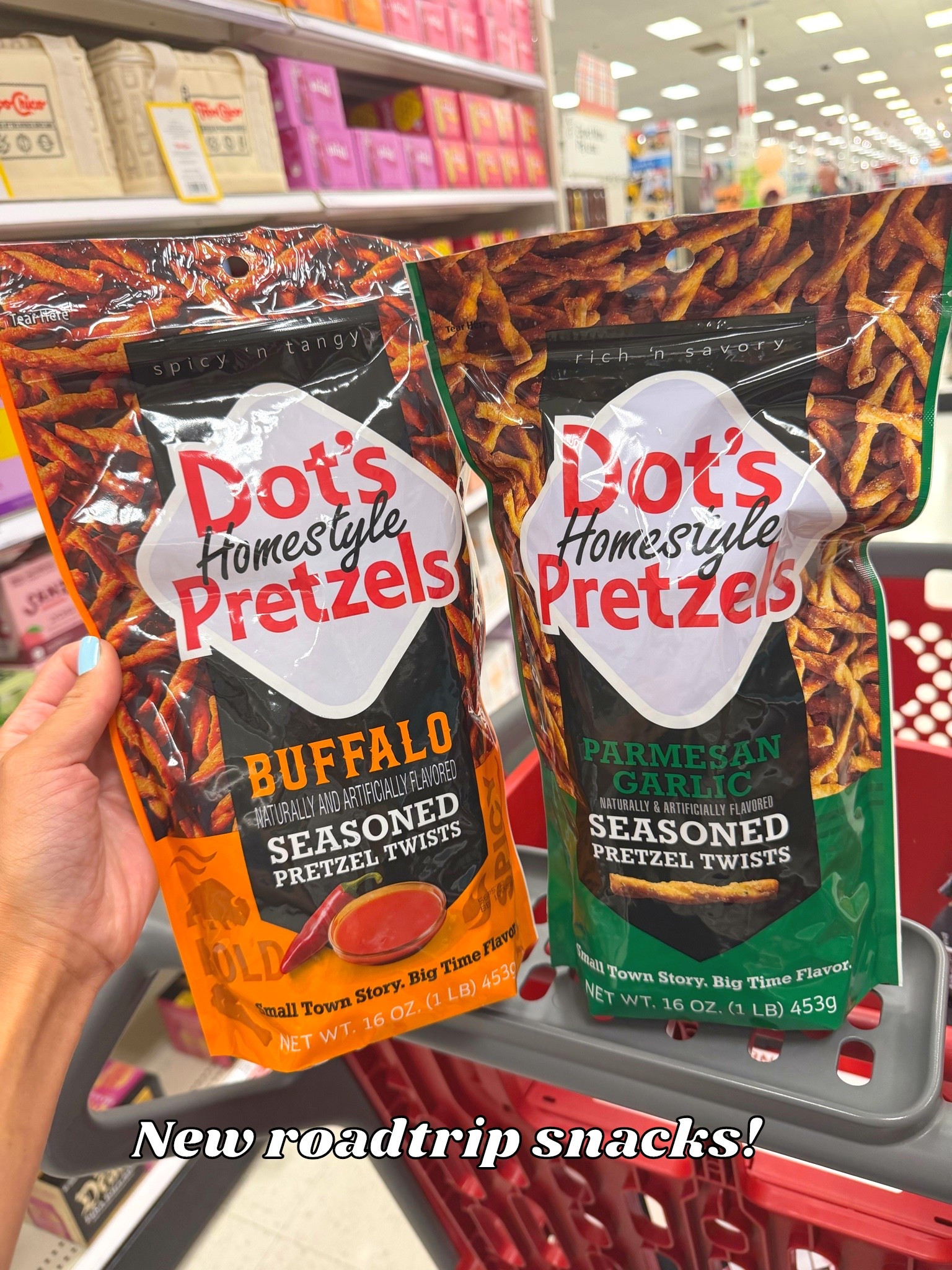 Dot's Homestyle Buffalo & Parmesan Garlic Pretzels 16oz bags #target #targetfinds #targetstyle #dotspretzels #targetgroceries #summersnacks #travelsnacks #target

#LTKfoodie #LTKTravel #LTKKids
