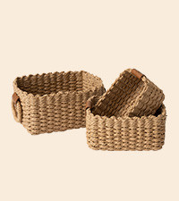LA JOLIE MUSE Small Wicker Baskets for Organizing, Recycled Paper Rope Storage Basket Container B... | Amazon (US)