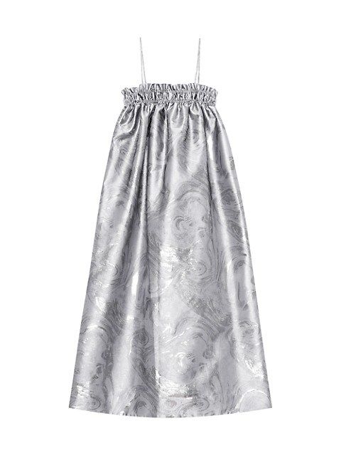Shiny Jacquard A-Line Dress | Saks Fifth Avenue