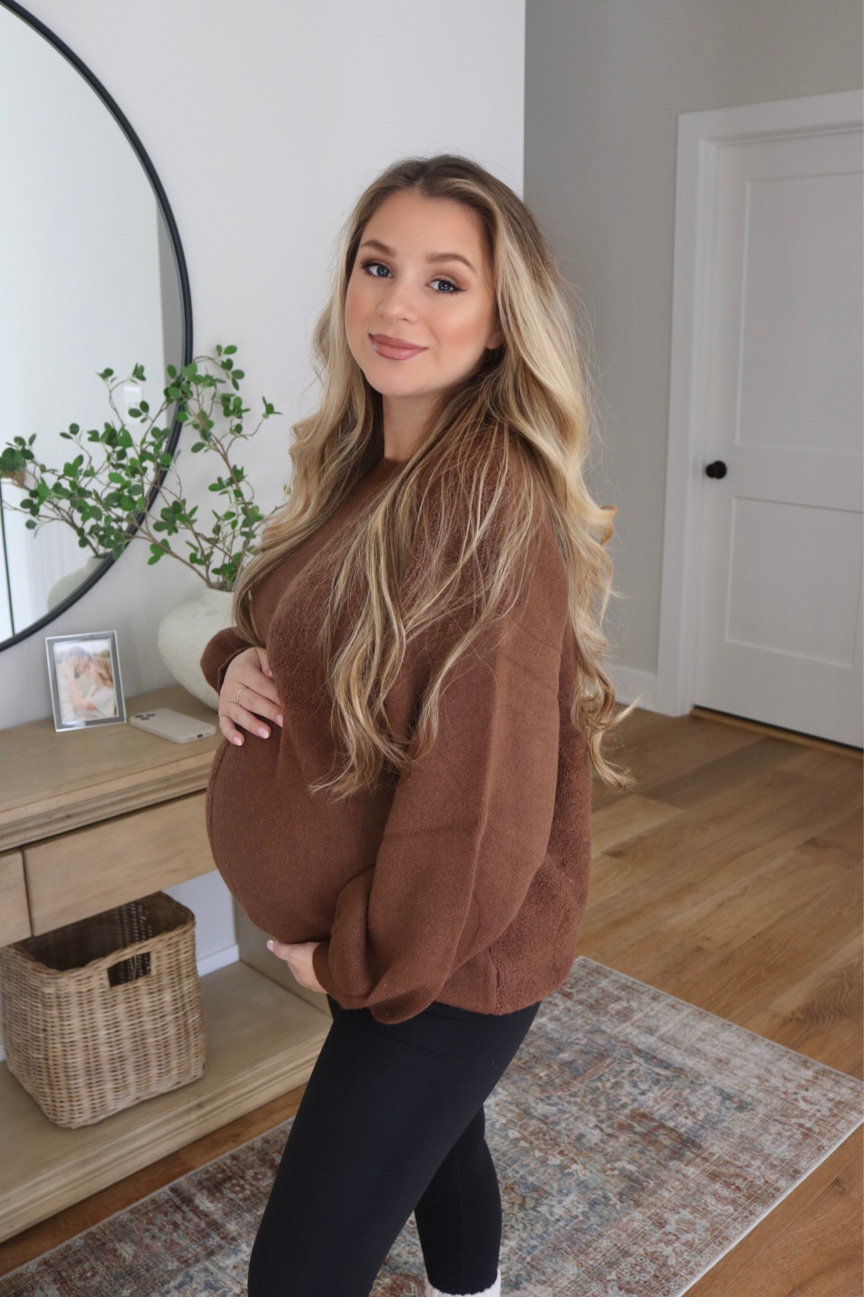 Wearing pinkblushmaternity in size medium! 36 weeks pregnant. Bump style, styled bump, pregnancy, pregnancy style, bumpfit 

#LTKHoliday #LTKbump #LTKfindsunder50