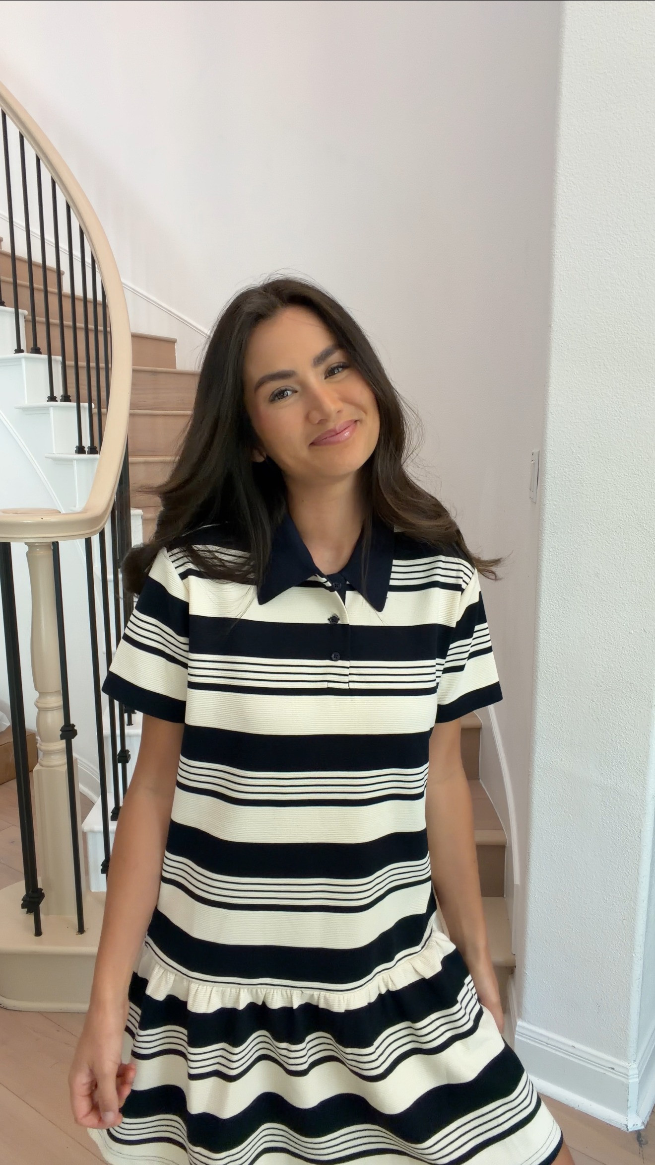 easy throw on dress for school pickup! 

 #LTKgrwm #LTKootd #LTKmomlife
