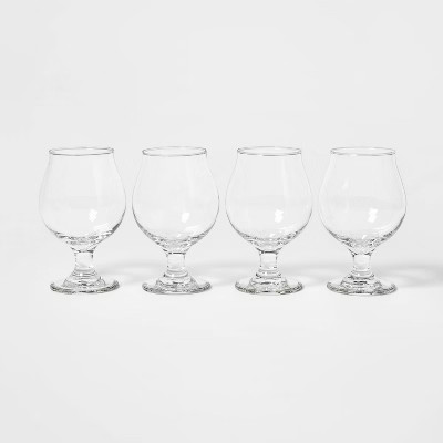 16oz 4pk Glass Tulip Beer Glasses - Threshold™ | Target