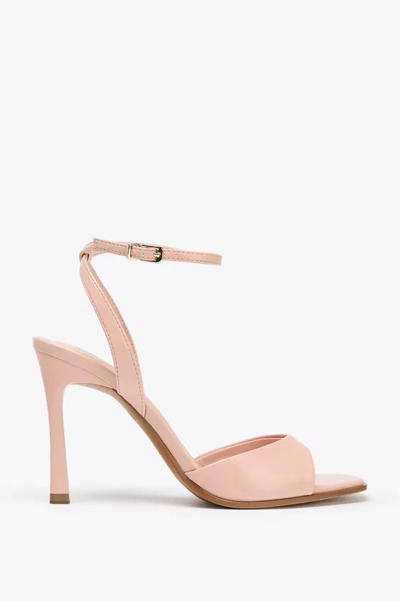 PATENT-FINISH HIGH-HEEL SANDALS | Zara UK