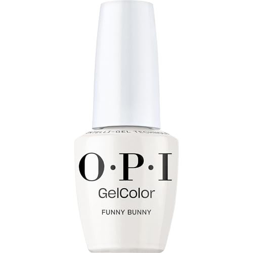 OPI GelColor Funny Bunny | Sheer Soft White Crème LED Cure Gel Nail Polish | Salon-Quality Shine, Long-Lasting Wear | Vegan & HEMA Free | 0.5 Fl Oz | Amazon (US)