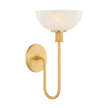 Aster Aged Brass Wall Sconce Unlacquered Brass Bathroom Sconces