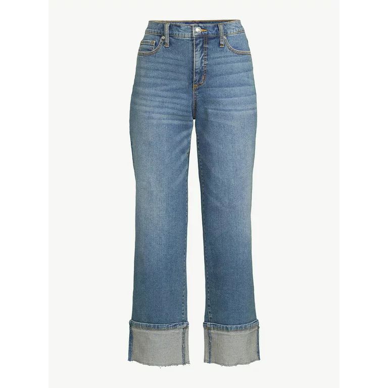 Scoop Benton Women's Cuffed Ankle Jeans - Walmart.com | Walmart (US)