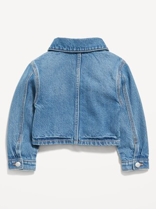 Cropped Utility Jean Shacket for Toddler Girls | Old Navy (US)