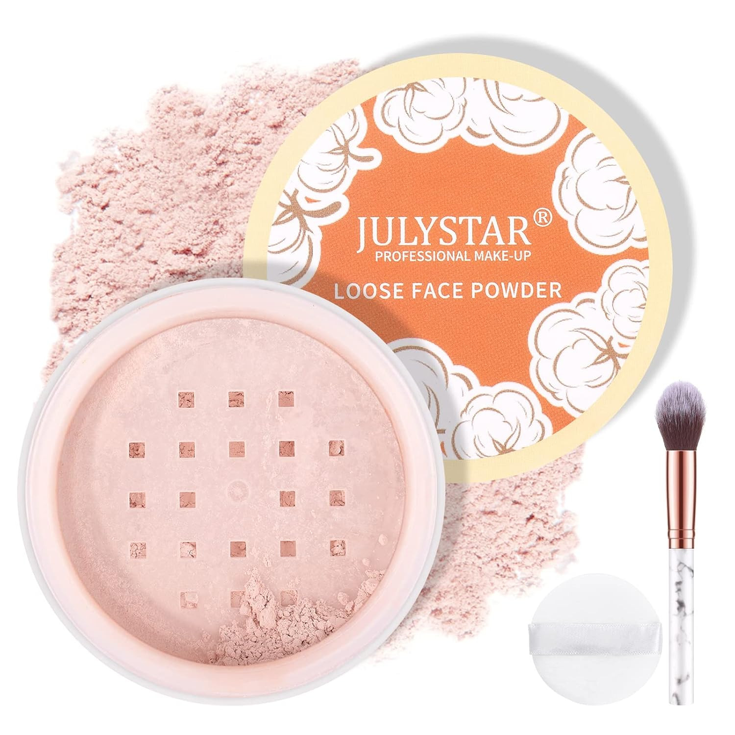 Pink Setting Loose Face Powder, Oil Control Minimize Pore, Loose Baking Face Setting Powder Makeup, Soft Focus Make Up Setting Powder, Matte Flawless Finish,8g (02 Pink Complexion) | Amazon (US)