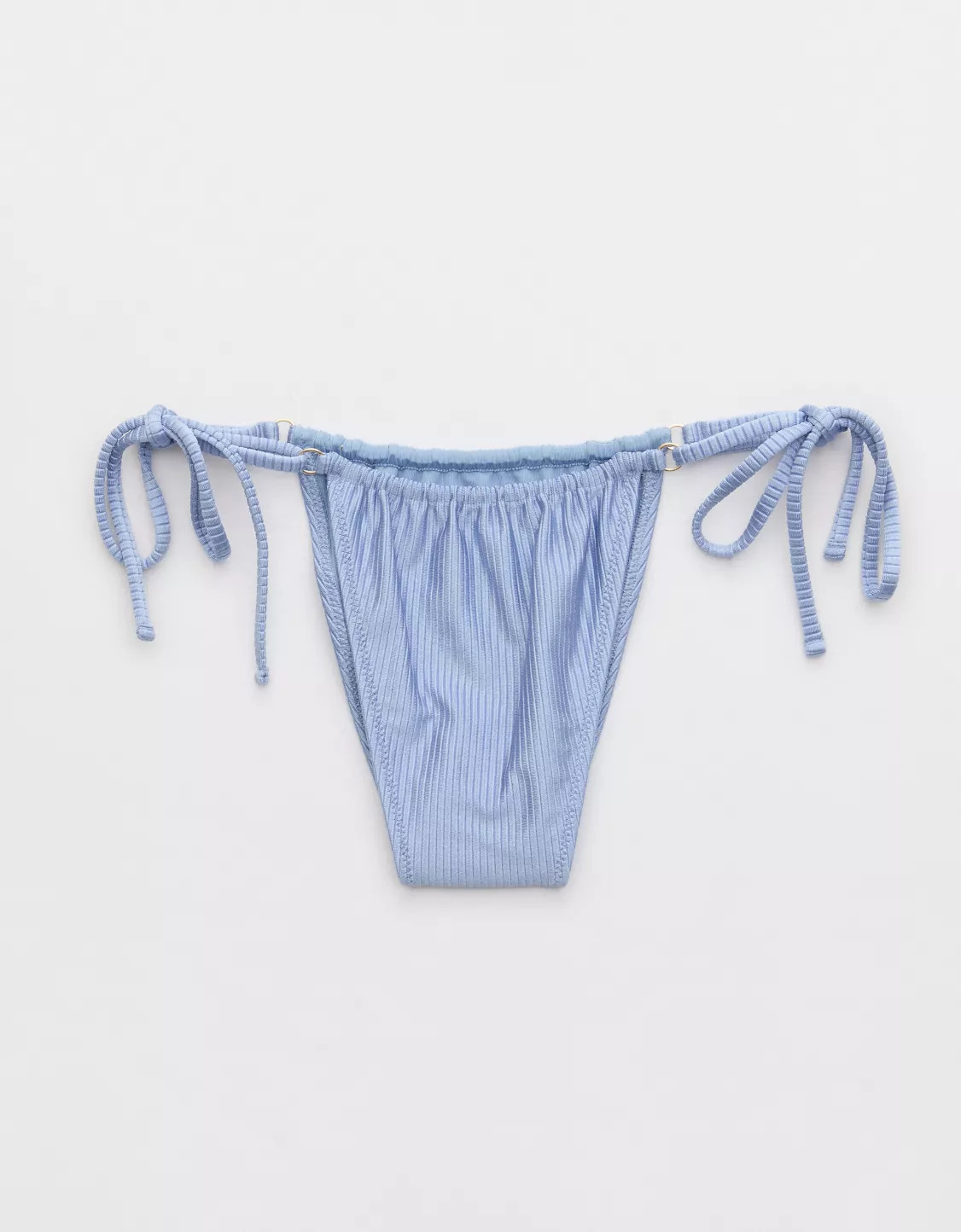 Aerie Shine Rib Cheekiest Strappy Bikini Bottom | Aerie