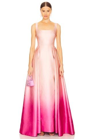SAU LEE Bella Gown in Pink Ombre from Revolve.com | Revolve Clothing (Global)