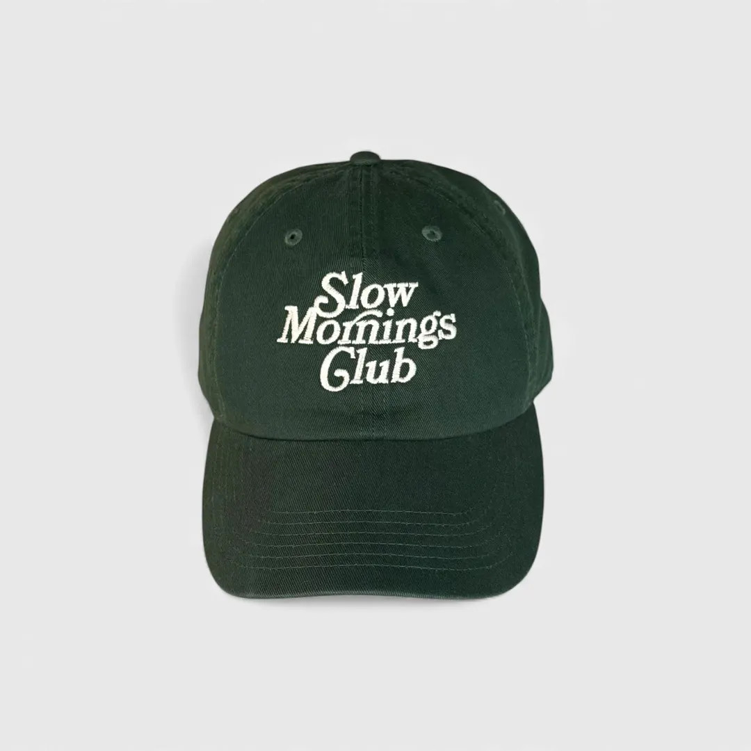 Slow Mornings Club Embroidered Dad Hat | Etsy (US)