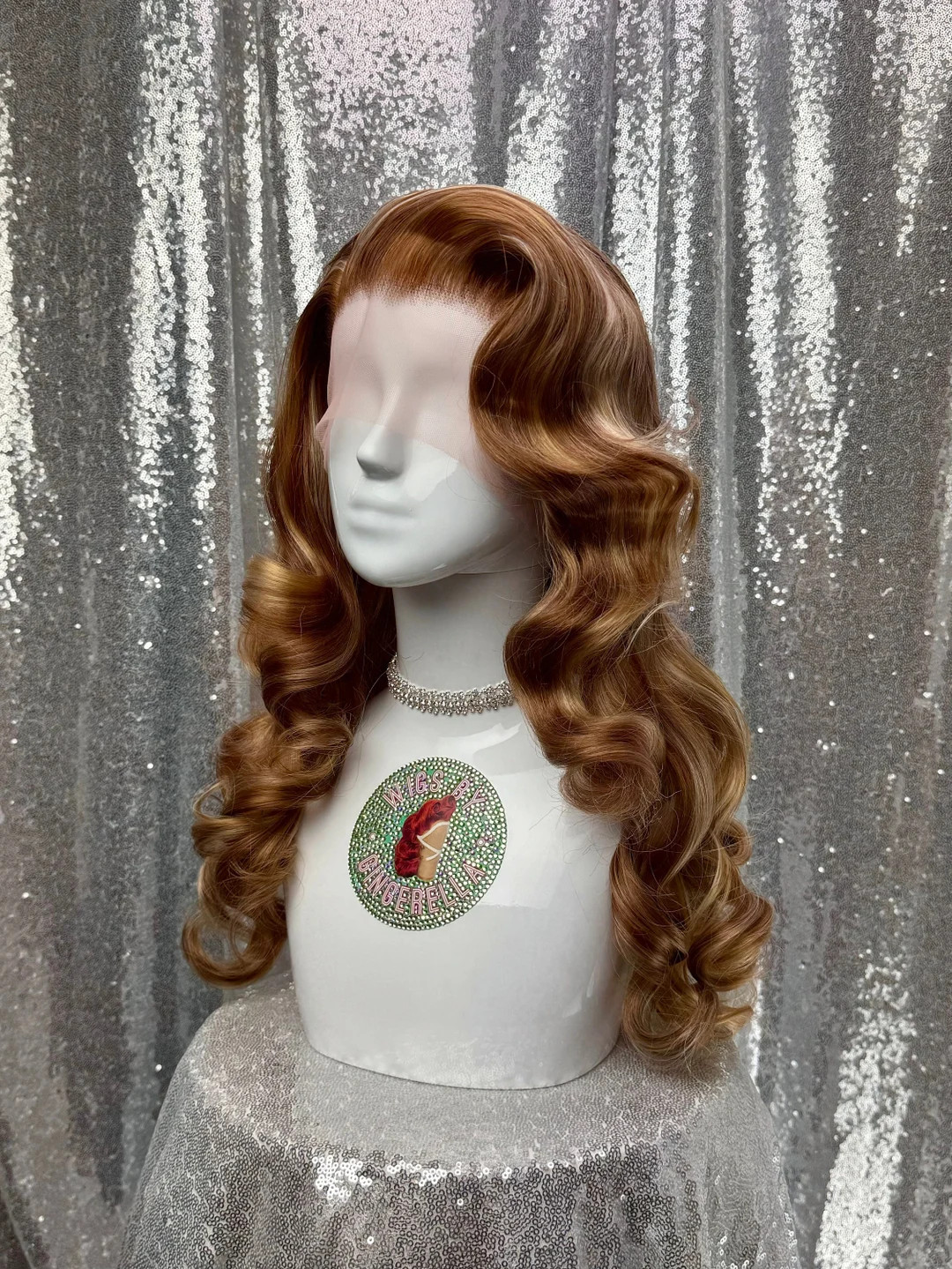 Custom Roller Set Lace Front Wig in Style "red Carpet" - Curly Wavy Big Vintage Curls Hollywood G... | Etsy (US)