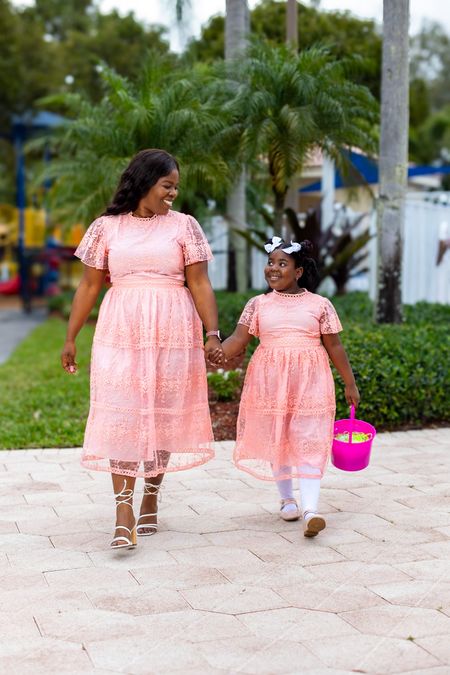 Spring is in the air, and we're blooming with excitement @SparkleinPink 🌸✨ 

From Easter egg hunts to Mommy and Me brunches, cute outfits are a Must. 
Swipe left for a sneak peek into our Easter dress collection from @SparkleinPink—adorable for the little ones and twinning moments with mommy in lace perfection. 🐰

👗 Get ready to hop into spring with style! I’m wearing a Large and she’s wearing a 4XL. #SpringFashion #MommyAndMe #EasterDress #Easteroutfits #Matchingoutfits #Easter
#motherdaughter #ltkeaster


#LTKSpringSale #LTKfamily #LTKstyletip