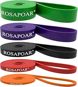 ROSAPOAR Pull Up Resistance Bands Assist Exercise Workout Band Set for Fitness Strength Weightlif... | Amazon (US)