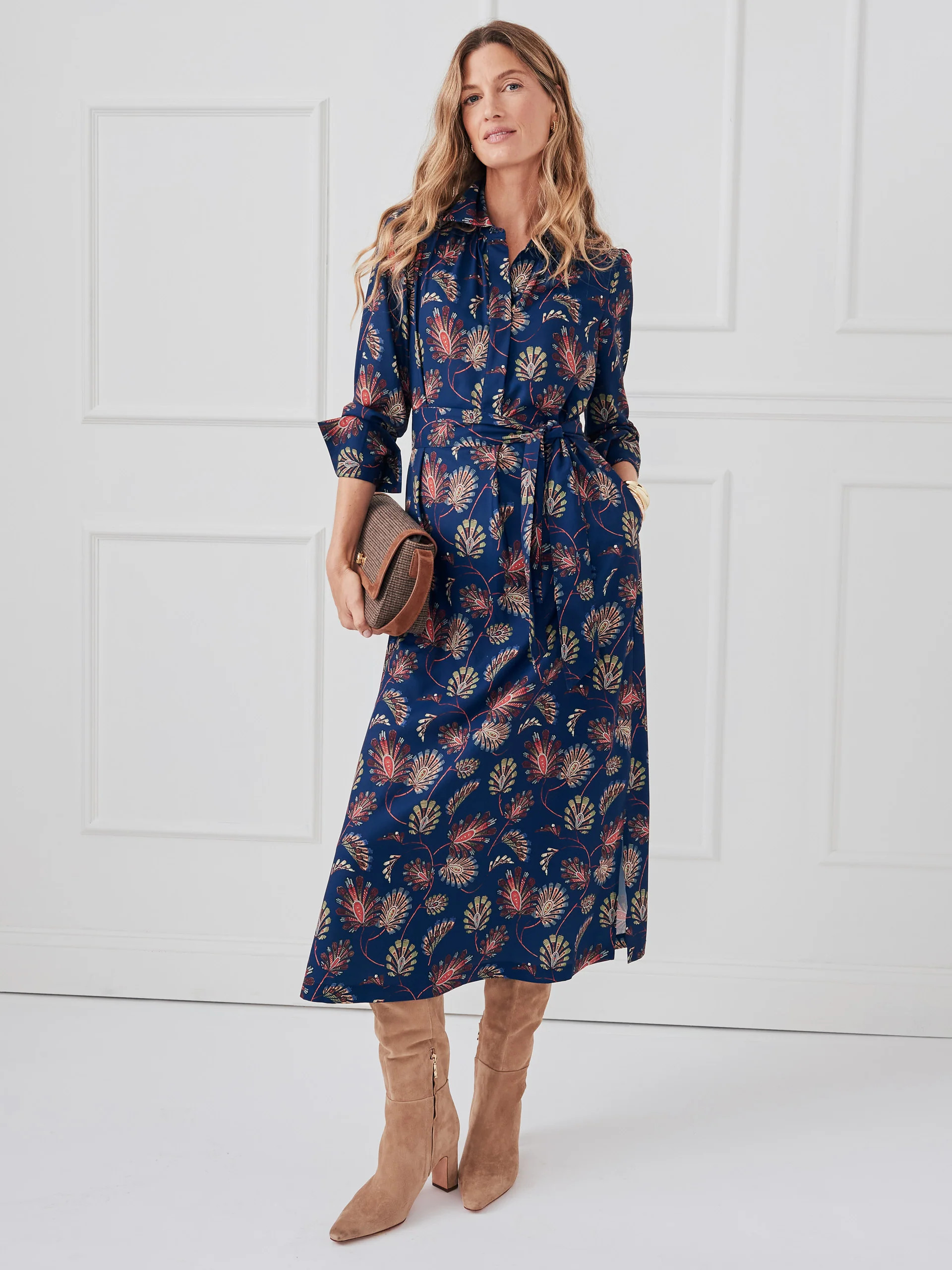 Belle Dress in Paisley Canopy | J.McLaughlin