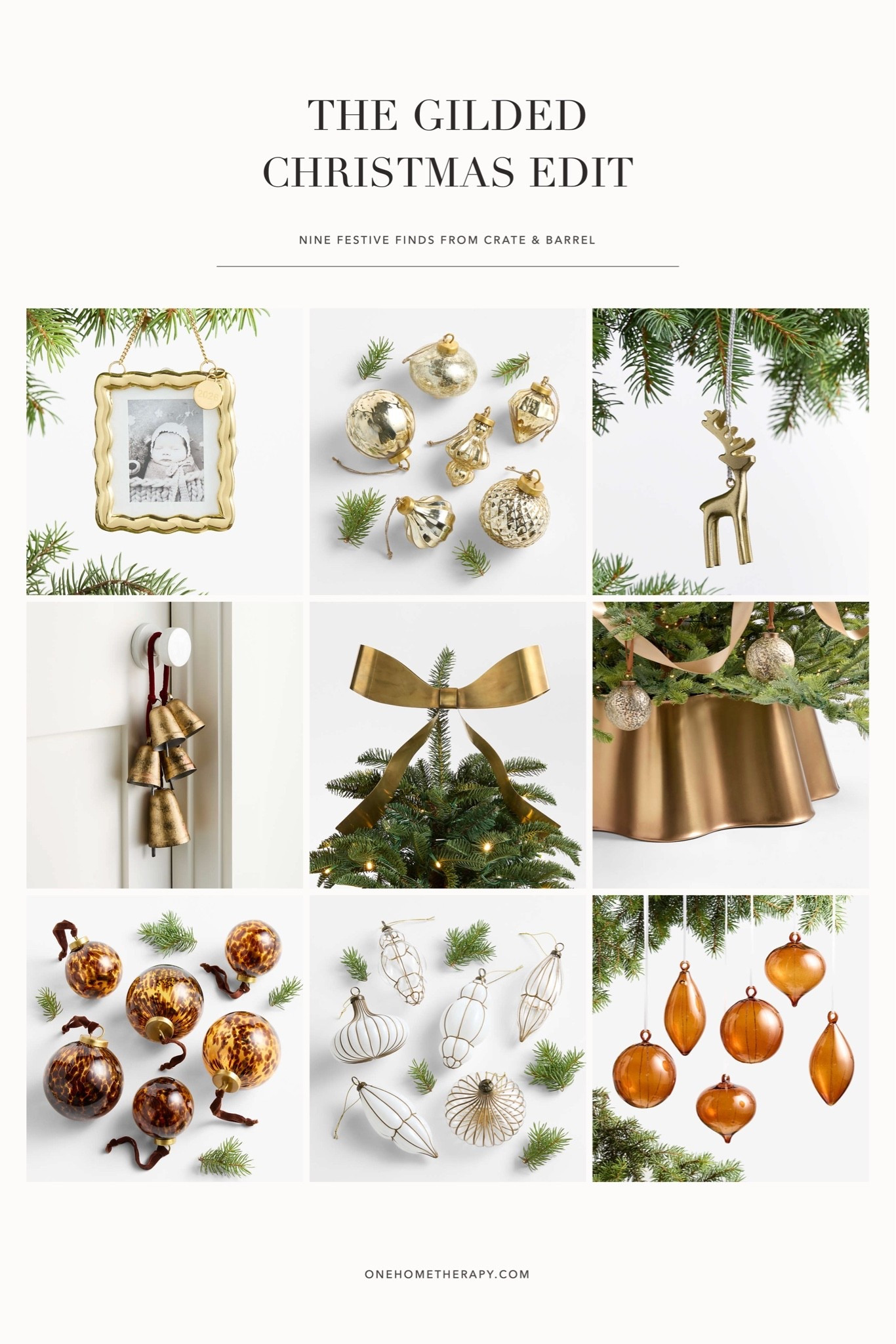 The Gilded Christmas Edit A little shimmer, a lot of charm. Gold bows, amber tones, and tortoiseshell ornaments bring a collected feel to the Christmas…