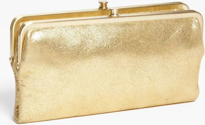 'Lauren' Leather Double Frame Clutch | Nordstrom