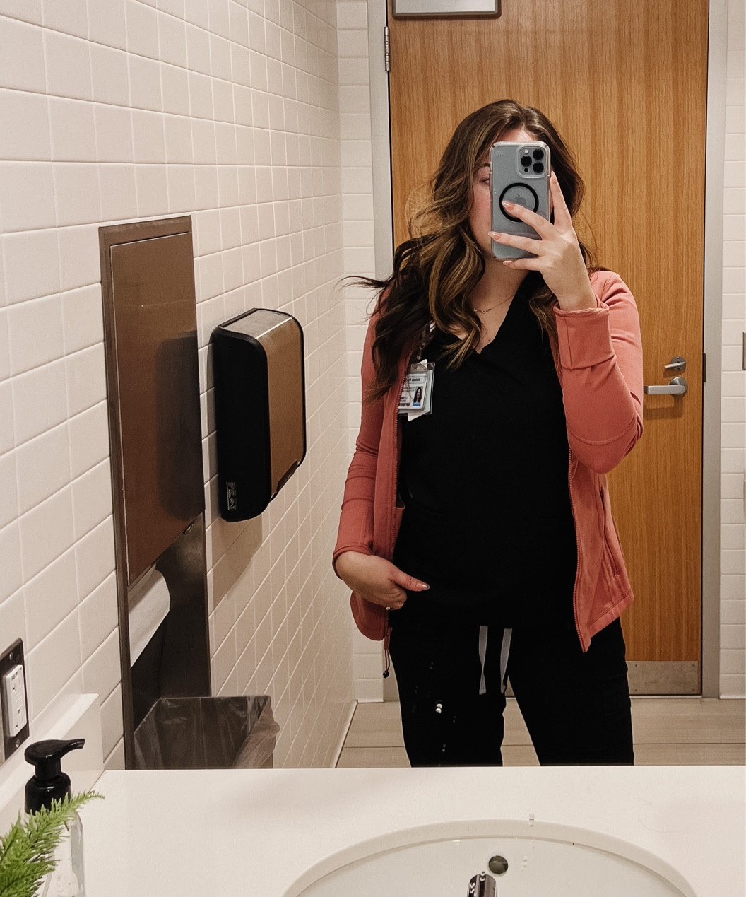 Health care outfits. Scrubs. Define jacket. Lululemon   Black scrubs. Comfy tennis shoes  

#LTKsalealert #LTKshoecrush #LTKstyletip