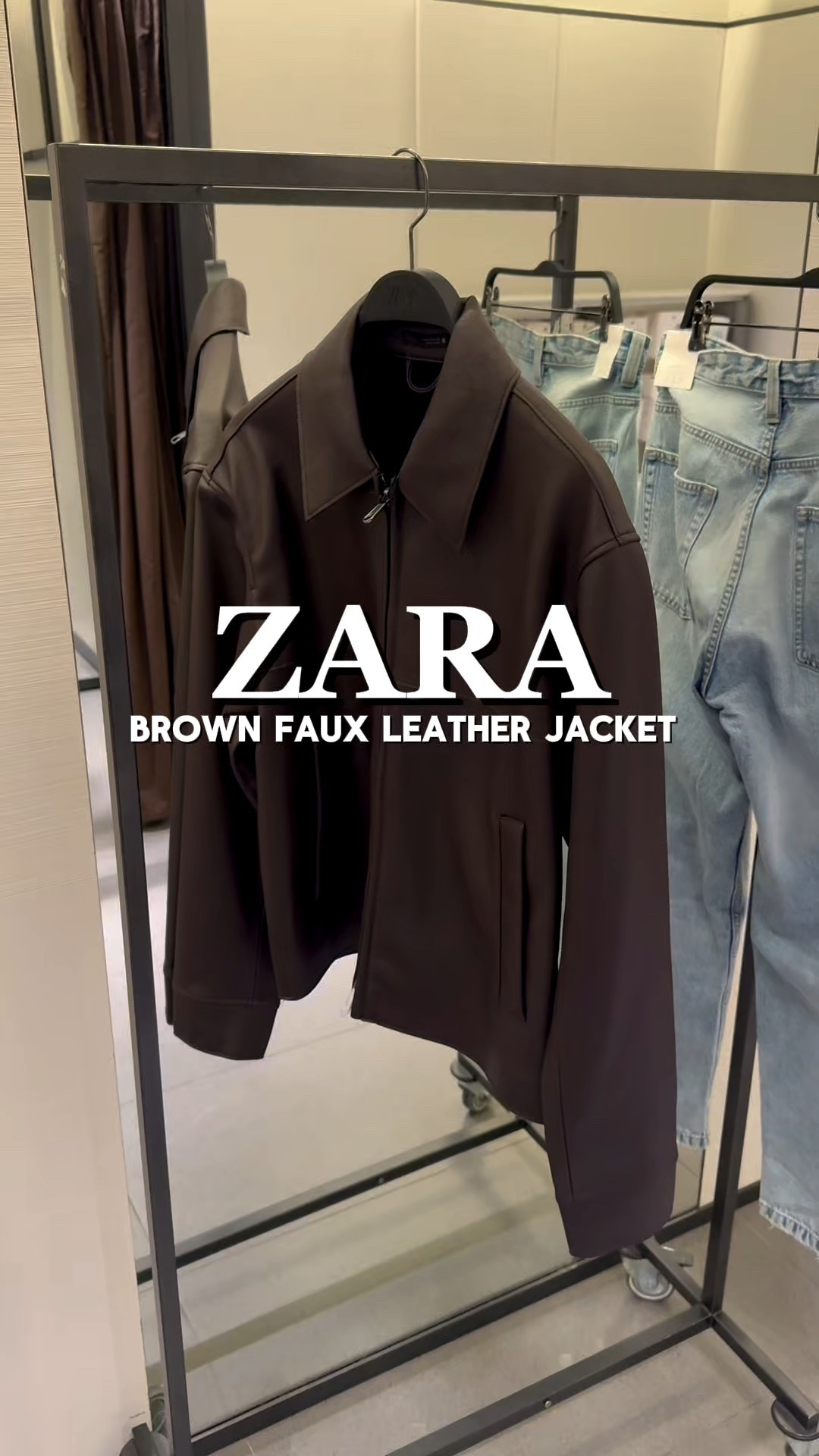 Zara faux leather jacket. Perfect for fall and fits true to size 

#LTKMens #LTKSeasonal #LTKStyleTip