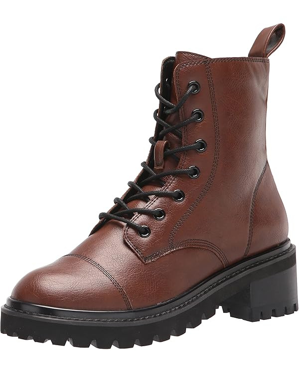 The Drop Women's Sparta Chunky Sole Lace-Up Combat Boot | Amazon (US)