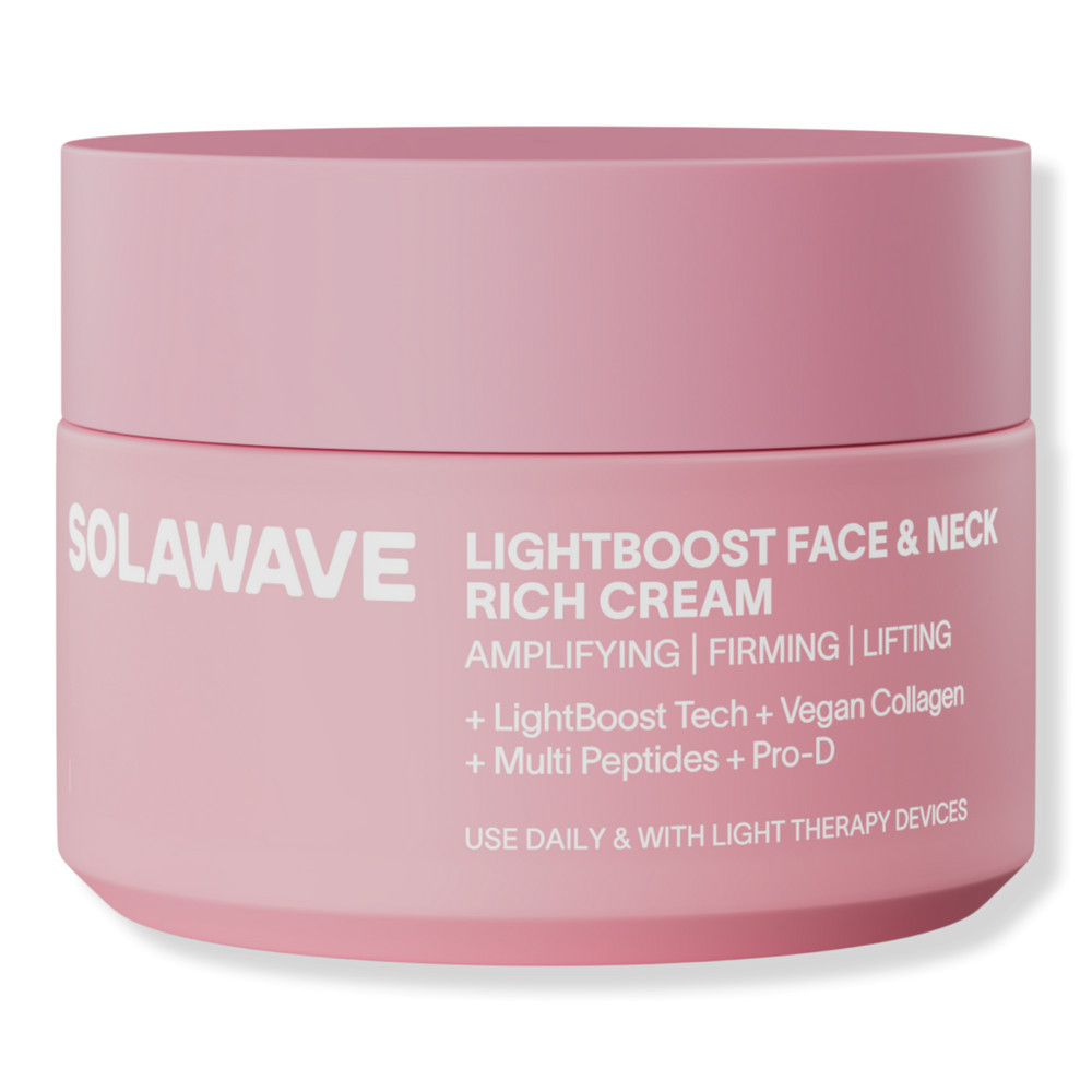 Solawave LightBoost Face & Neck Rich Cream | Ulta